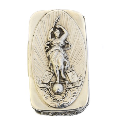 Lot 75 - A Victorian silver snuff box