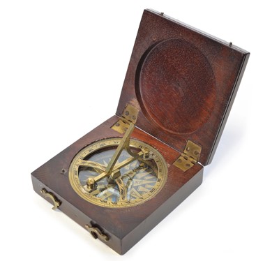 Lot 164 - 19th Century Georgian brass pocket sundial