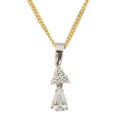 Lot 68a - A diamond pendant