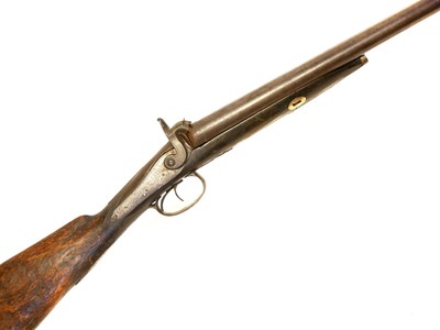 Lot 31 - Double barrel percussion shotgun
