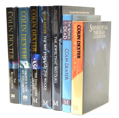 Lot 15 - Seven Inspector Morse 1st editions, six signed