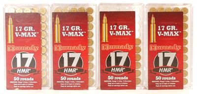 Lot 296 - .17 HMR rifle ammunition LICNCE REQUIRED