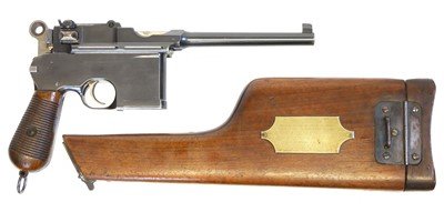 Lot 125 - Mauser C96 Broomhandle pistol and stock LICENCE REQUIRED