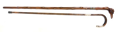 Lot 317 - Victorian silver mounted sword stick