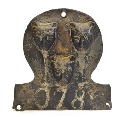 Lot 153 - Salop Fire Office lead fire mark