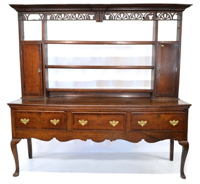 Lot 240 - 18th-century oak dresser