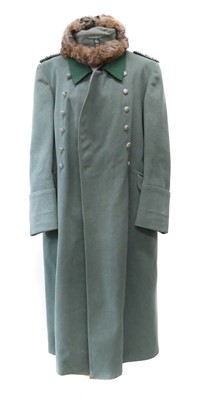 Lot 376 - German Third Reich Land Customs Officers Great coat and a Pelmutzen cap