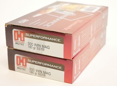 Lot 284 - 40 rounds Hornady Superformance SST 300 Win Mg 180gr ammunition