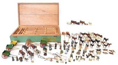 Lot 69 - Large collection of early 20th Century lead cast farm yard animals