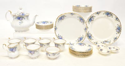 Lot 136 - 29 pieces of Royal Albert Moonlight Rose