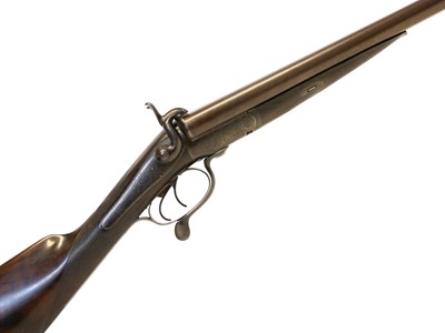 Lot 29 - Thomas Boss and Co. 14 bore pinfire double barrel shotgun