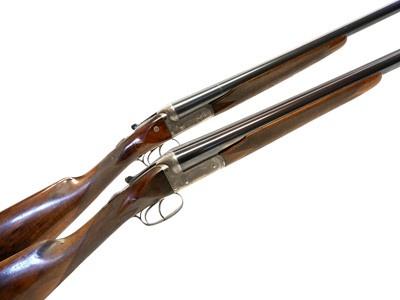 Lot 204 - Pair of William Evans 12 bore side by side shotguns LICENCE REQUIRED