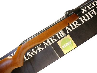 Lot 126 - Boxed Webley Hawk MkIII .177 air rifle