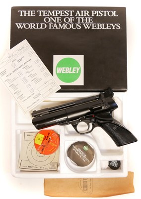 Lot 84 - Boxed Webley Tempest .177 air pistol