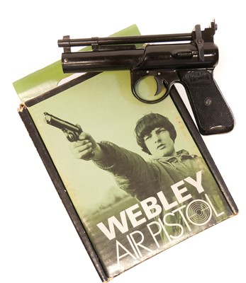 Lot 79 - Boxed Webley Junior .177 air pistol