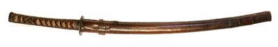 Lot 252 - Japanese wakizashi mounted as a Katana