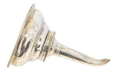 Lot 99 - A George IV silver wine funnel