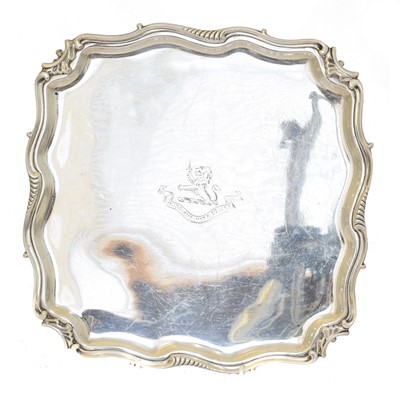 Lot 101 - An Edward VII silver salver