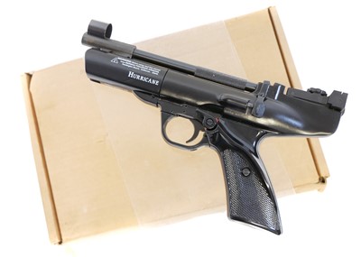 Lot 87 - Boxed Webley Hurricane .22 air pistol.