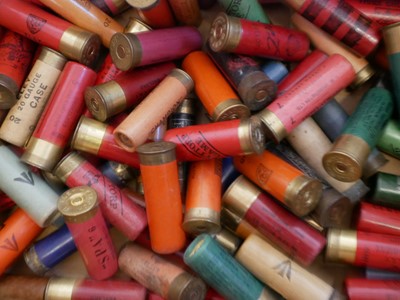 Lot 264 - Seventy five paper collectors shotgun cartridges and fifty five Eley Grand Prix cartridges LICENCE REQUIRED