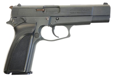 Lot 72 - Browning model GPDA8 8mm blank firing pistol REENACTOR /VCR LICENCE REQUIRED