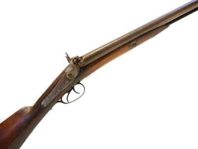 Lot 20 - Percussion 14 bore double barrel shotgun
