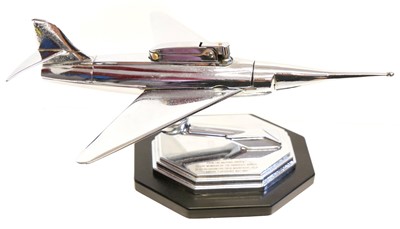 Lot 406 - Chrome Jet Aircraft cigarette lighter