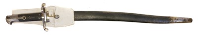 Lot 337 - Martini Henry sword bayonet and scabbard with frog