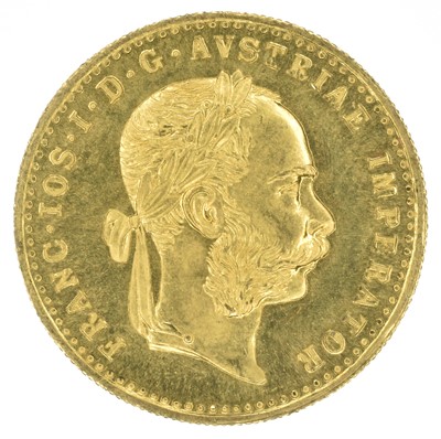 Lot 70 - Austria, 10 Franc (1 Ducat Coin), 1915.