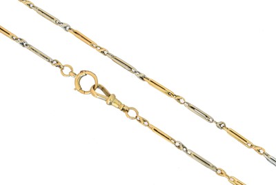 Lot 93 - An 18ct gold Albert chain