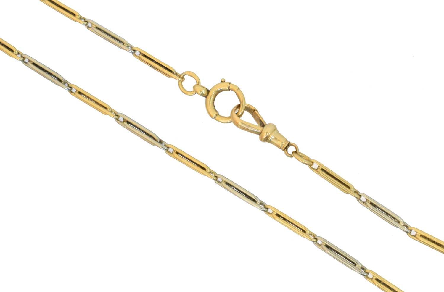 Lot 94 - An 18ct gold Albert chain