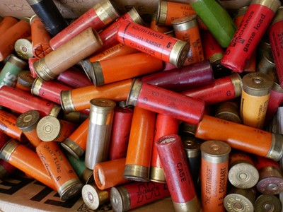 Lot 274 - One hundred and six 12 bore paper cased cartridges. LICENCE REQUIRED