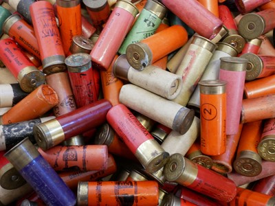 Lot 276 - One hundred and fifty 12 bore paper cased cartridges.