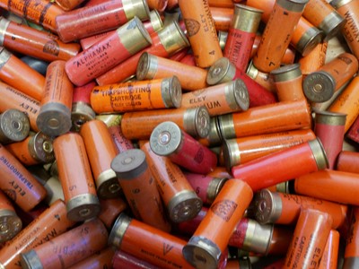 Lot 277 - One hundred and forty-three 12-bore paper cased cartridges. LICENCE REQUIRED