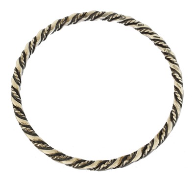 Lot 32 - A Georg Jensen silver bangle, 17B