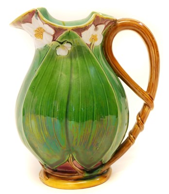 Lot 134 - Minton majolica lily jug