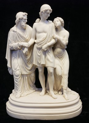Lot 202 - Parian figure group