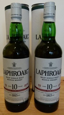 Lot 43 - 2 Bottles Laphroaig