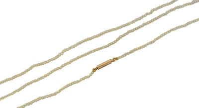 Lot 89 - An early 20th century seed pearl necklace