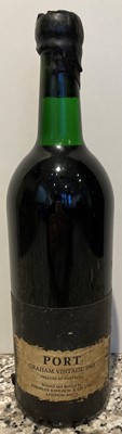 Lot 64 - 1 Bottle Graham Vintage Port 1963