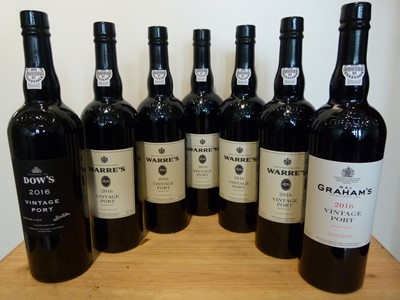 Lot 32 - 7 Bottles mixed Lot 2016 Fine Vintage Port