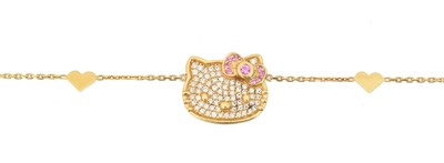 Lot 33 - A diamond bracelet