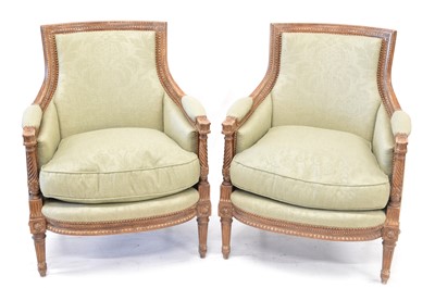 Lot 270 - A pair of French chairs