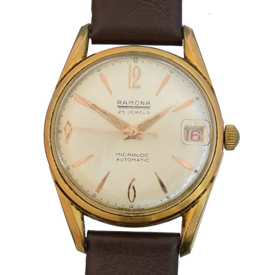 Lot 57 - A Ramona gold plated watch