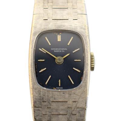 Lot 54 - An 18ct white gold IWC Ellipse manual wind wristwatch