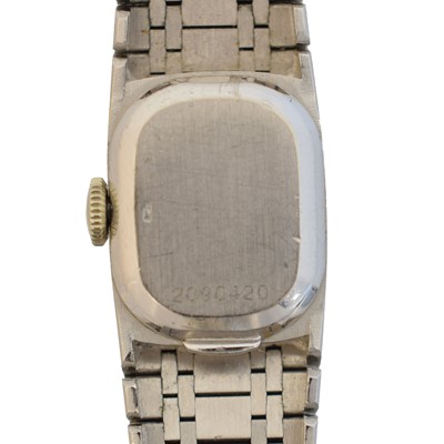 Lot 54 - An 18ct white gold IWC Ellipse manual wind wristwatch