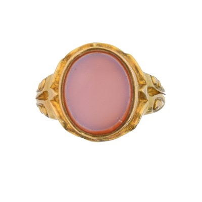 Lot 40 - A late Victorian 15ct gold signet ring