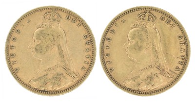 Lot 202 - Two Queen Victoria, Half-Sovereigns, 1892 (2).