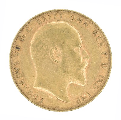 Lot 193 - King Edward VII, Sovereign, 1907.