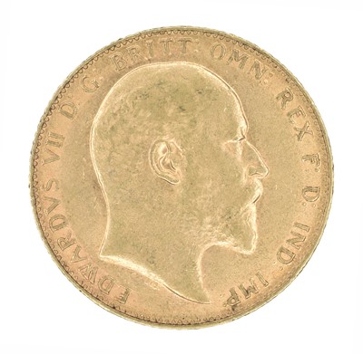 Lot 92 - King Edward VII, Sovereign, 1907.